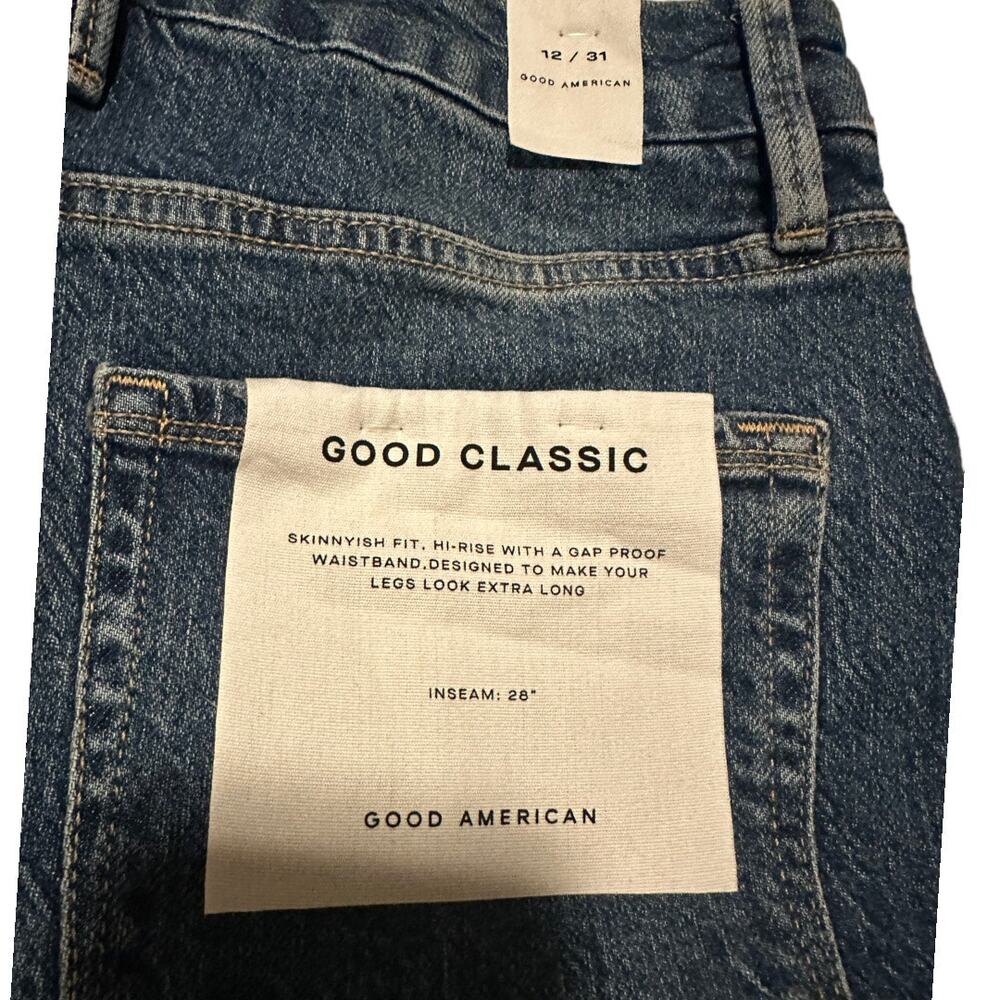 Good American Good Classic Fit Denim Jeans - Picture 3 of 6